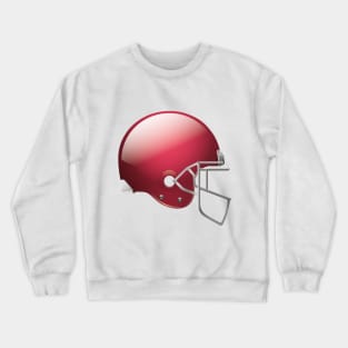 Original Football Helmet In Red Color Crewneck Sweatshirt